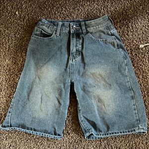 SHEIN Blue Jean Shorts Classic Style